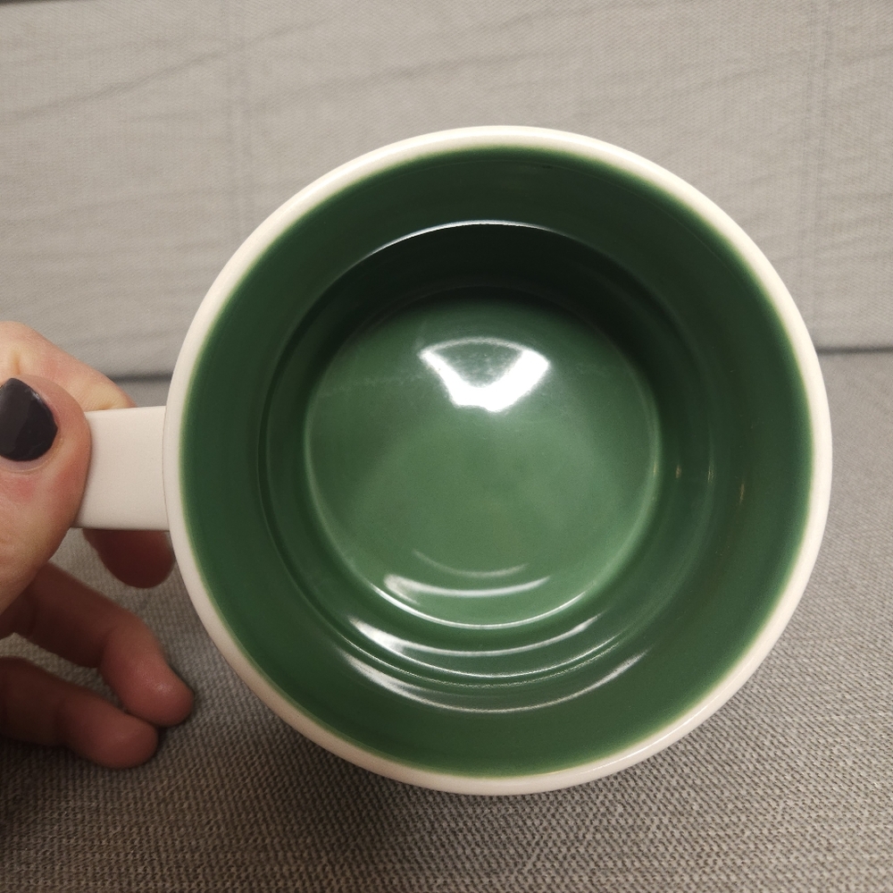 Curaçao Starbucks Been There Souvenir Ceramic Mug - Green Interior - Picture 4 of 4
